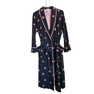 Vintage Charter Club Floral Roses Cottagcore 100% Pima Cotton Robe XS